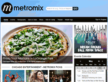 Tablet Screenshot of chicago.metromix.com